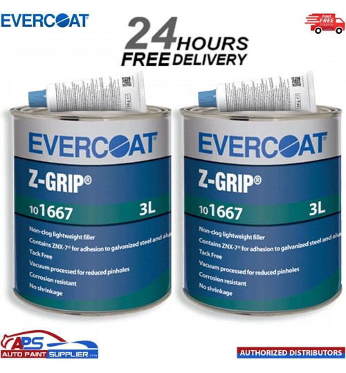 2X EVERCOAT 101667 Z-GRIP POLYESTER BODY FILLER WITH BPO HARDENER 3LT